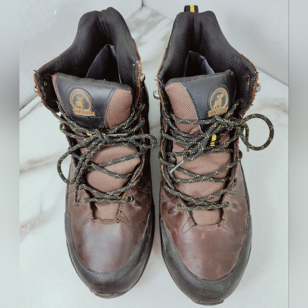 Elk Woods Men's Predator Leather Waterproof Oil Proof Industrial Work Boots, 13 - Picture 5 of 13